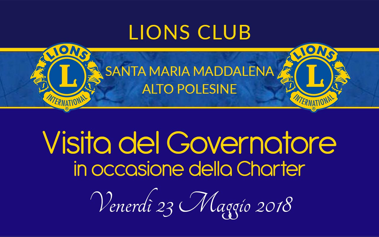 23 Maggio 2018 | Charter Lions Club Santa Maria Maddalena